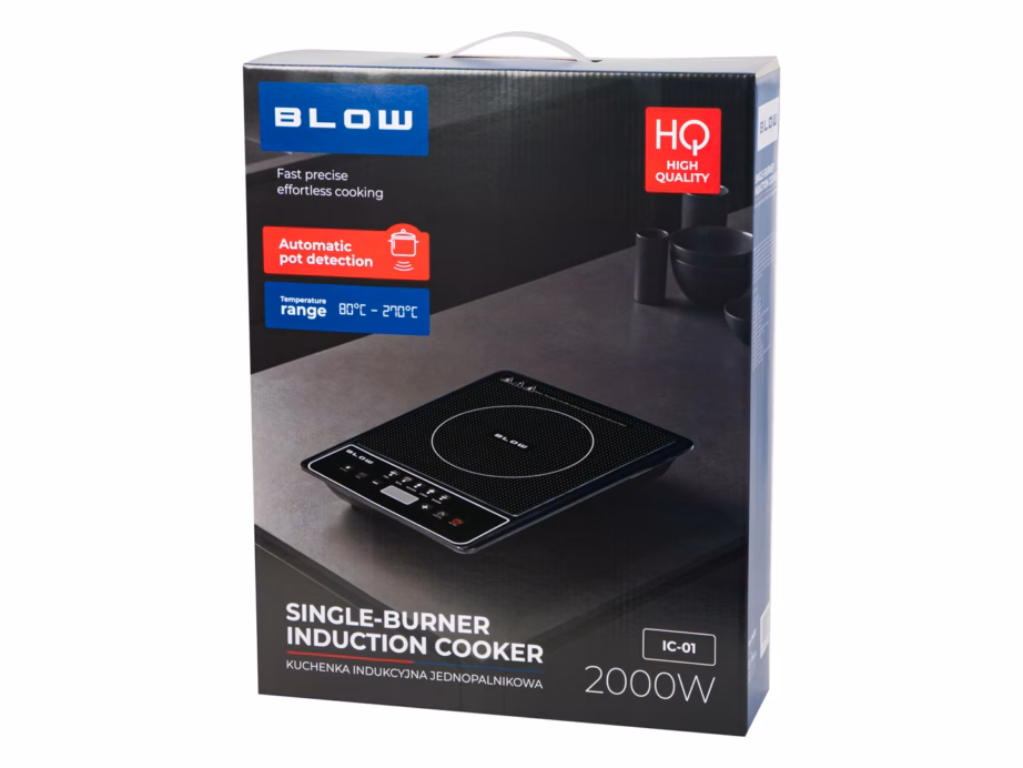 Ühe keedualaga induktsioonpliit BLOW, 2000 W, 5 võimsusastet - 6