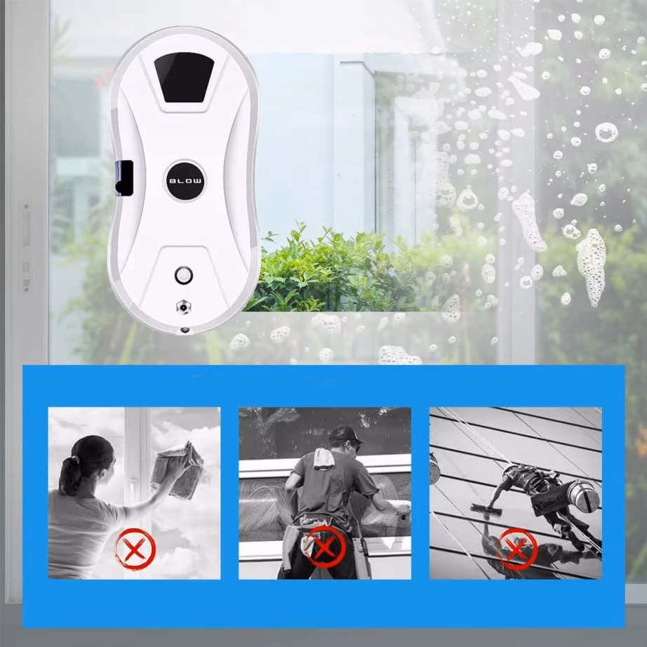 Aknapesurobot BLOW LUMINO, 90 W, 0,33 l veepaak, servatuvastus ja pihustusfunktsioon - 12