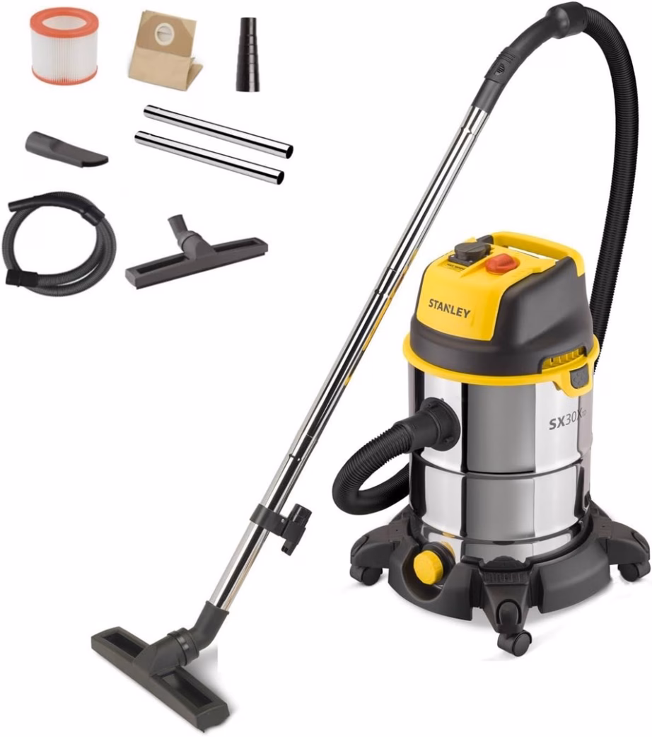 Märg- ja kuivtolmuimeja STANLEY SXVC30XTDE, 1600 W, 30 l paak, 19 kPa - 3