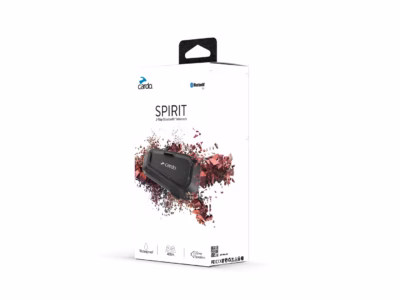 Kiivri Bluetooth-interkom cardo Spirit, 2 kanalit, kuni 400 m, must