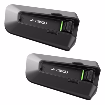 Mootorratta intercom Cardo PT200101, Bluetooth 5.2, 2 kanalit, kuni 1600 m, must