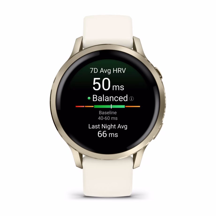 Nutikell Garmin Venu 4, 41 mm, 1,2″ AMOLED puuteekraan, Wi‑Fi, GPS, kuldne - 2