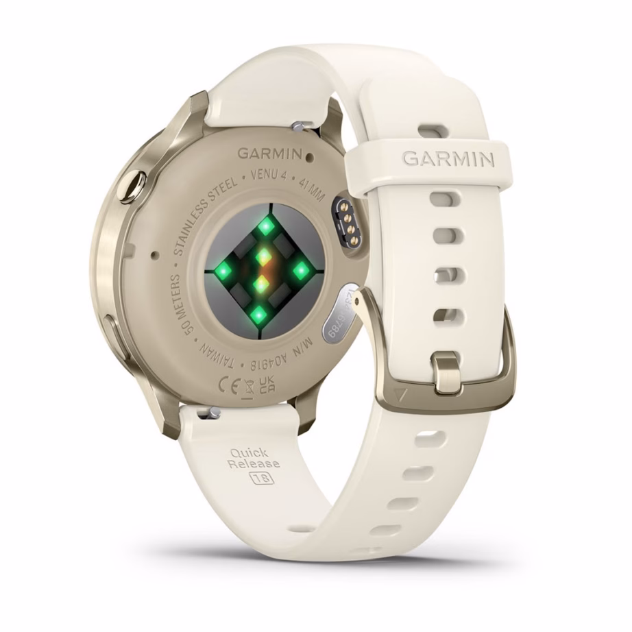 Nutikell Garmin Venu 4, 41 mm, 1,2″ AMOLED puuteekraan, Wi‑Fi, GPS, kuldne - 5