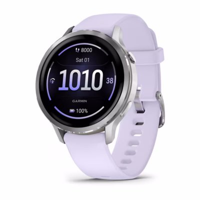 Nutikell Garmin Venu 4, 41 mm, 1,2" AMOLED puuteekraan, 390 × 390, Wi‑Fi, GPS, hõbedane