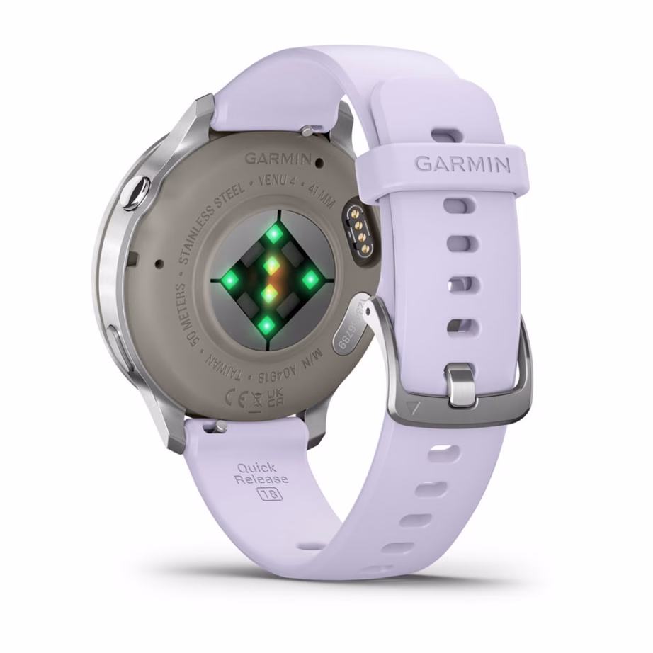 Nutikell Garmin Venu 4, 41 mm, 1,2″ AMOLED puuteekraan, 390 × 390, Wi‑Fi, GPS, hõbedane - 4