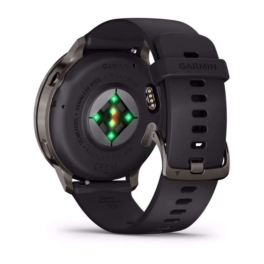 Nutikell Garmin Venu 4, 45 mm, 1,4″ AMOLED puuteekraan, Wi‑Fi ja GPS, must - 2