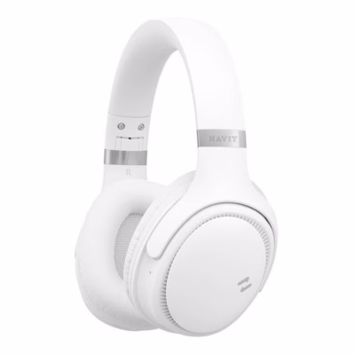 Bluetooth-kõrvaklapid HAVIT H630BT, valged, Bluetooth 5.3, kuni 36 h