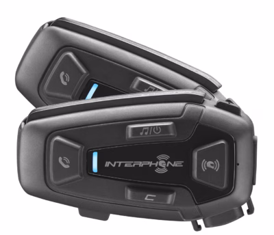 Mootorratta intercom INTERPHONE U-COM 8R, Bluetooth 5.2, kuni 1600 m, IP67