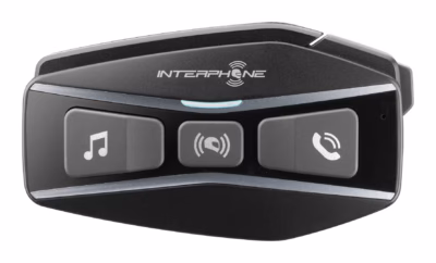 Mootorratta intercom INTERPHONE U-COM 16, Bluetooth 5.0, kuni 1600 m, IP67, must