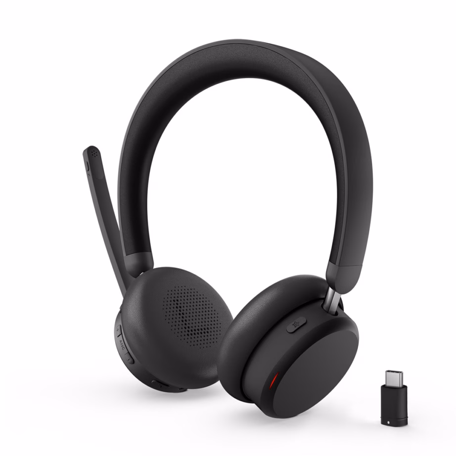 Juhtmevaba peakomplekt Lenovo ANC Headset 6550, USB‑C, Bluetooth 5.3, must - 17