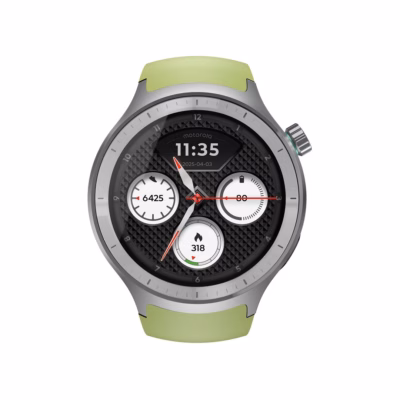 Nutikell Motorola Moto Watch, 1,43" OLED, 47 mm, GPS, hõbedane