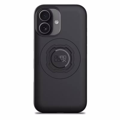 Telefoniümbris QUAD LOCK iPhone 17-le, must kaitsekate kukkumis- ja kriimustuskaitsega