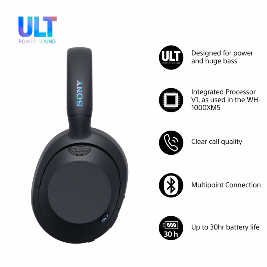 Bluetooth kõrvaklapid Sony ULT WEAR, mürasummutus, ULT POWER SOUND, kuni 30 h aku - 3