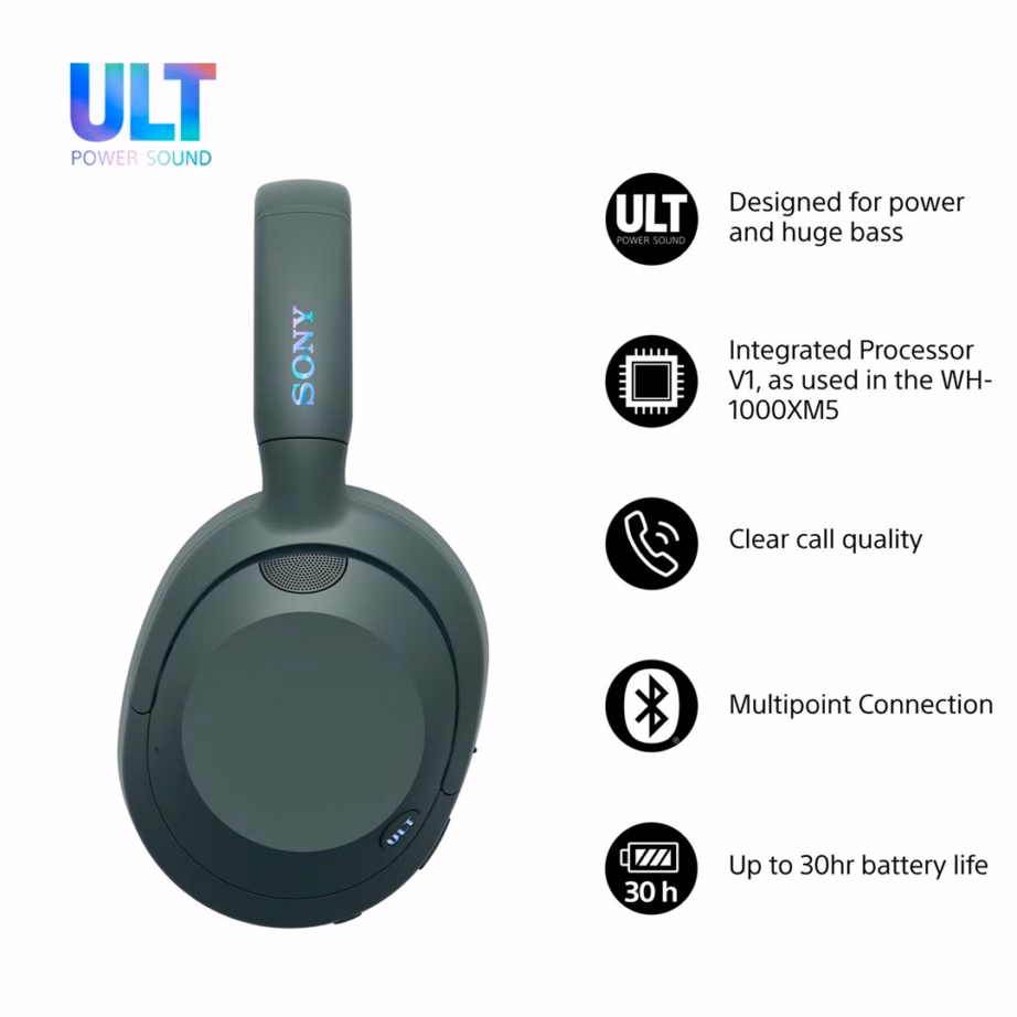Bluetooth kõrvaklapid Sony ULT WEAR, mürasummutus, ULT POWER SOUND, kuni 30 h aku - 3