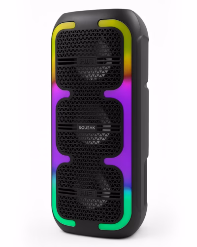 Kaasaskantav Bluetooth-kõlar SQUEAK BeatOne SQ1009, 45 W RMS, LED-valgustus, FM-raadio