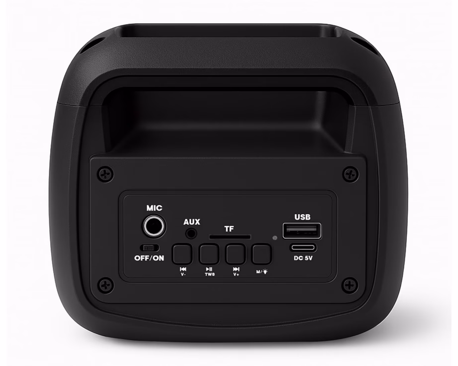 Kaasaskantav Bluetooth-kõlar SQUEAK BeatOne SQ1009, 45 W RMS, LED-valgustus, FM-raadio - 3