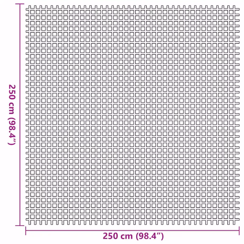 Telgivaip antratsiit, polüester, 250 x 250 cm - 7