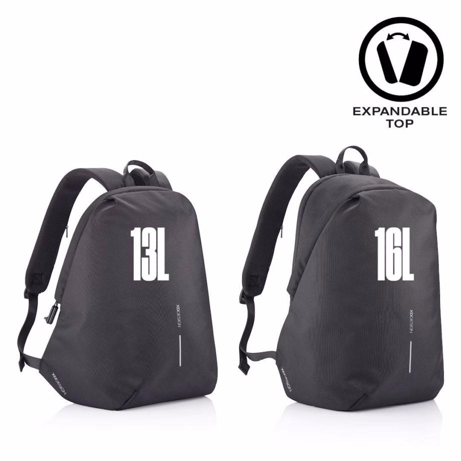 Vargusvastane seljakott XD DESIGN Bobby Soft P705.791, 16 l, 15,6″ sülearvutile, must - 4