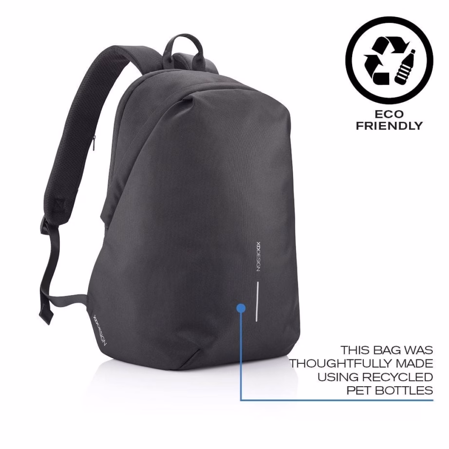 Vargusvastane seljakott XD DESIGN Bobby Soft P705.791, 16 l, 15,6″ sülearvutile, must - 5