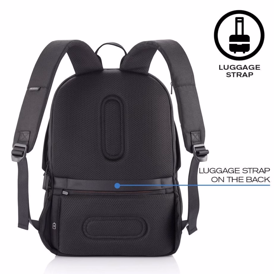 Vargusvastane seljakott XD DESIGN Bobby Soft P705.791, 16 l, 15,6″ sülearvutile, must - 6