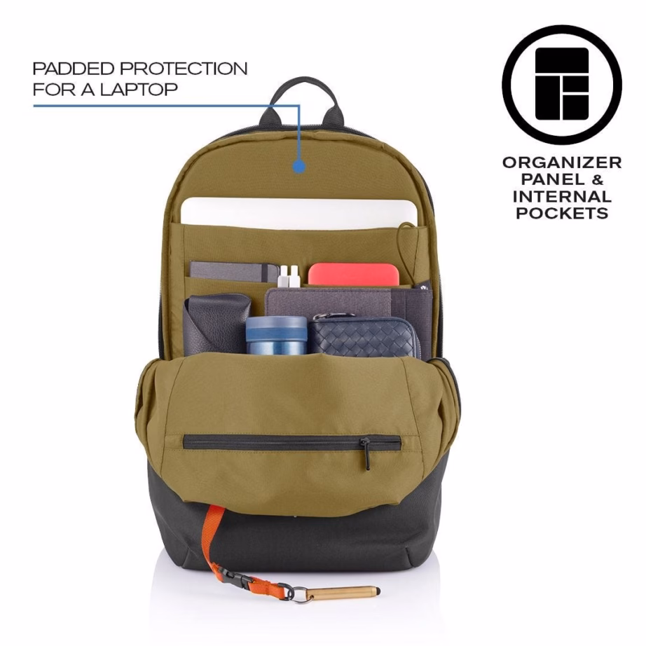 Vargusvastane seljakott XD DESIGN Bobby Soft P705.791, 16 l, 15,6″ sülearvutile, must - 16