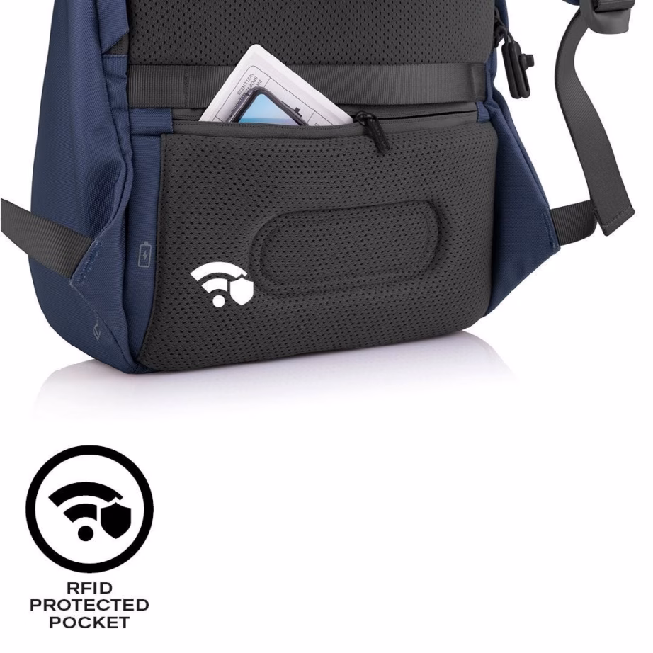 Vargusevastane seljakott XD DESIGN Bobby Soft navy P705.795, 16 l, 15,6″ - 6