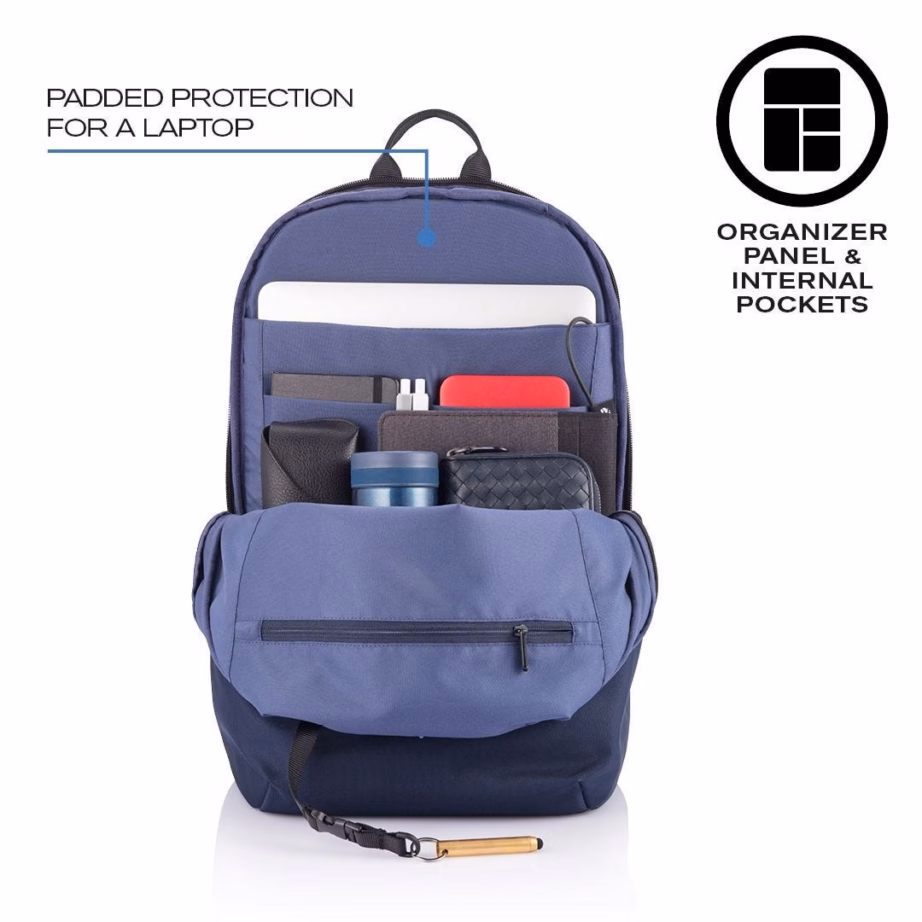 Vargusevastane seljakott XD DESIGN Bobby Soft navy P705.795, 16 l, 15,6″ - 8