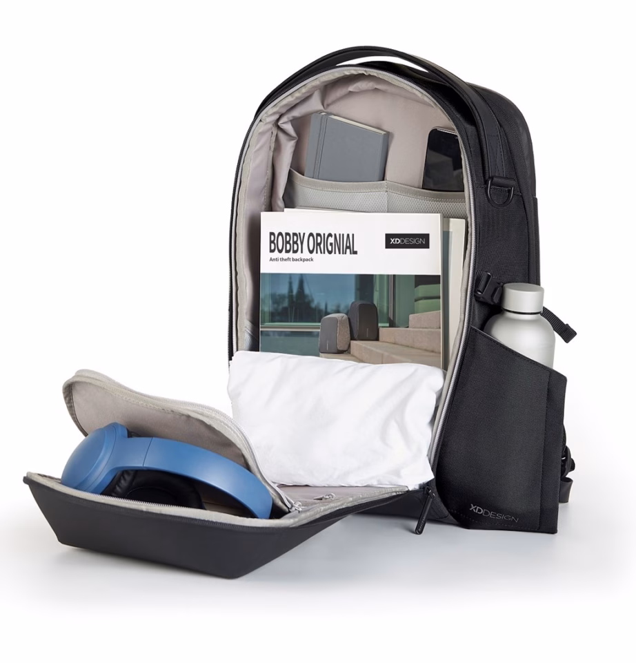 Seljakott XD DESIGN Bizz Backpack P705.931, 25 l, kuni 16″ sülearvutile, must - 18