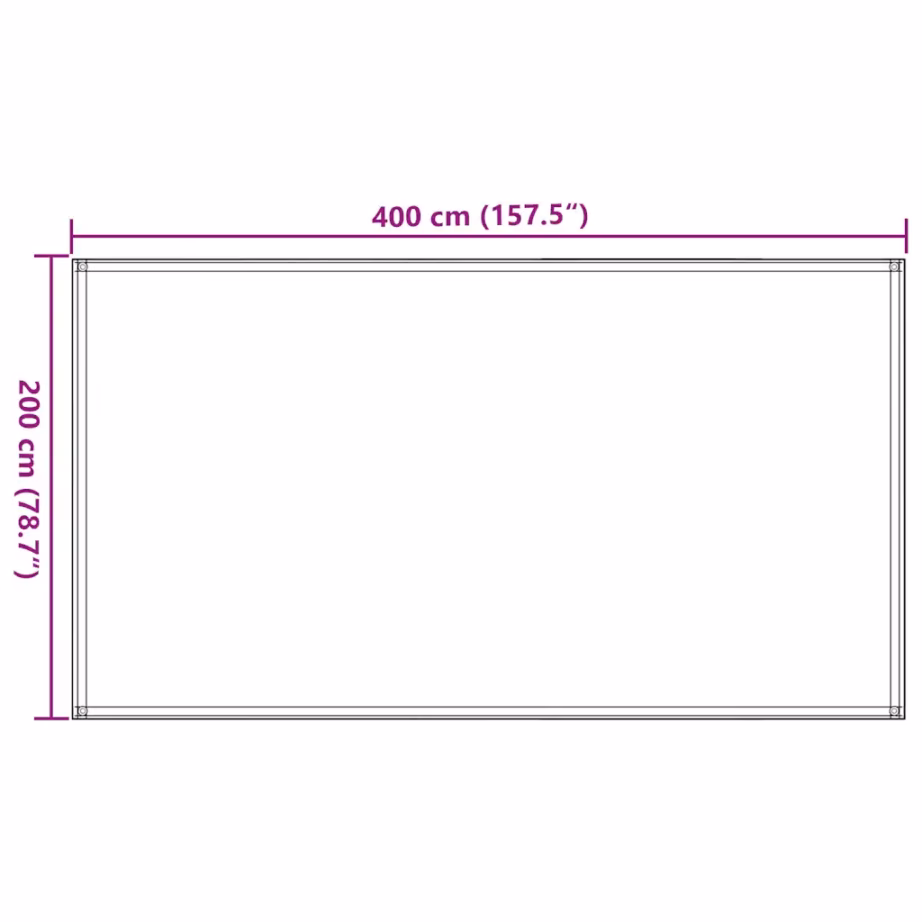 Ilmastikukindel hingav telgivaip aasadega, beež, 200 x 400 cm, HDPE - 7
