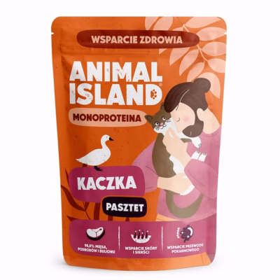 Kasside märgtoit ANIMAL ISLAND Mono Duck Adult, pardi monoproteiin, 100 g kotike
