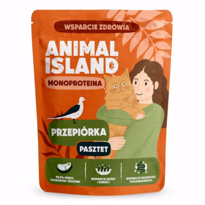 Monoproteiinne märg kassitoit ANIMAL ISLAND Monoproteina Mono Quail, 100 g