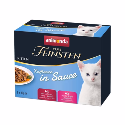 Kassipoja märgtoit animonda Vom Feinsten Kitten Raffinesse kastmes, 85 g