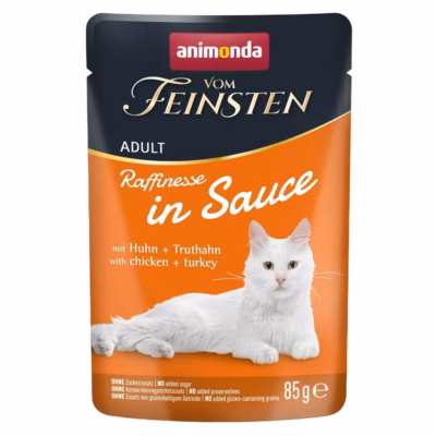 Kasside märgtoit animonda Vom Feinsten Raffinesse kastmes, kana ja kalkun, 85 g