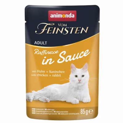 Kassi märgtoit animonda Vom Feinsten Raffinesse, kana ja küülik kastmes, 85 g