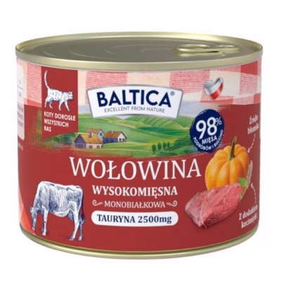 Kasside märgtoit BALTICA Smaki regionów veiseliha ja maksaga, 185 g