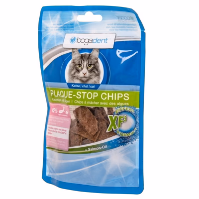 Hambahooldusmaiused kassile Bogar Bogadent Plaque-stop Chips Fish, 50 g