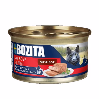 Täissööt täiskasvanud kassidele BOZITA Mousse Beef, 85 g