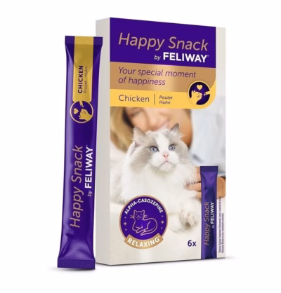 Kassimaius Ceva Feliway Happy Snack Chicken, pasta tuubides, 6 × 15 g