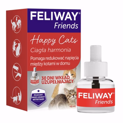 Kassi rahustava feromooni täitepudel Ceva Feliway Friends, 48 ml