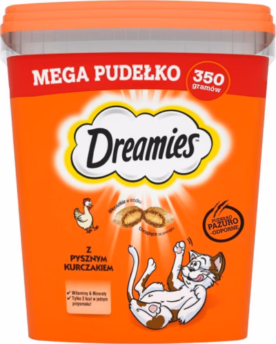 Kassimaius Dreamies Mixed Flavours, kana ja juustuga, 350 g