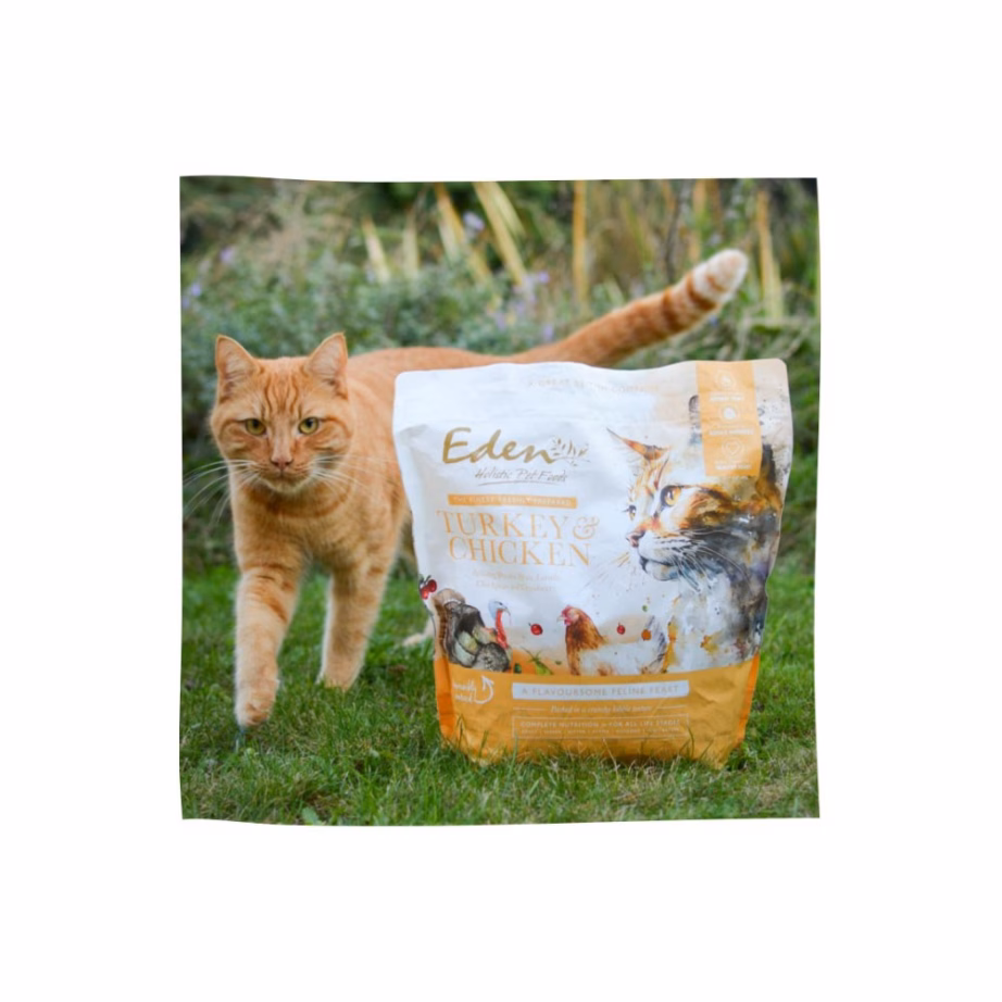 Kasside kuivtoit Eden Turkey & Chicken, teraviljavaba, täiskasvanud kassidele, 1,5 kg - 3