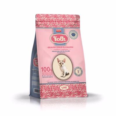 Kassipoegade kuivtoit Folk Gentle küüliku ja lambalihaga, 1,6 kg