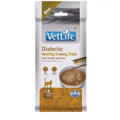 Kreemjas kassimaius Farmina FARMINA VET Life Diabetic Chicken & Tuna, 4 × 15 g