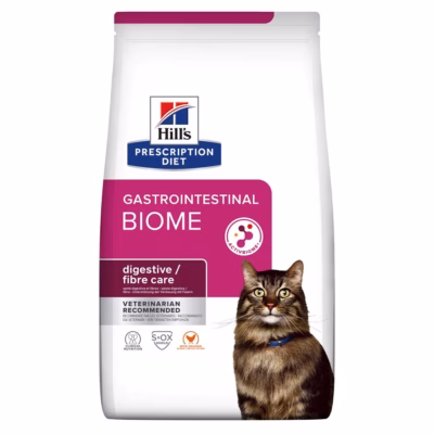 Kuiv kassitoit Hill's Prescription Diet Gastrointestinal Biome, kana, 1,5 kg