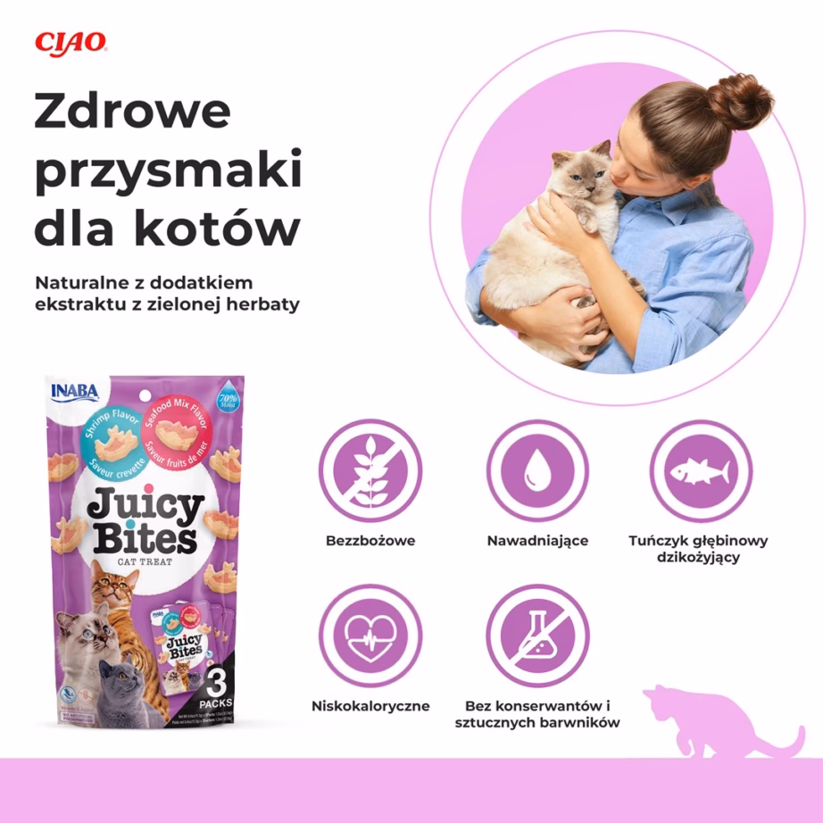 Kassimaius INABA Juicy Bites kreveti ja mereandidega, 54 g - 4