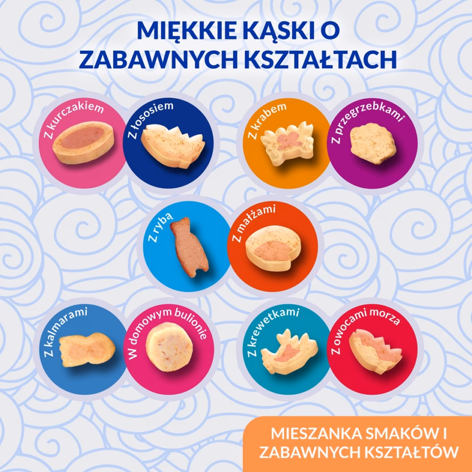 Kassimaius INABA Juicy Bites kreveti ja mereandidega, 54 g - 6