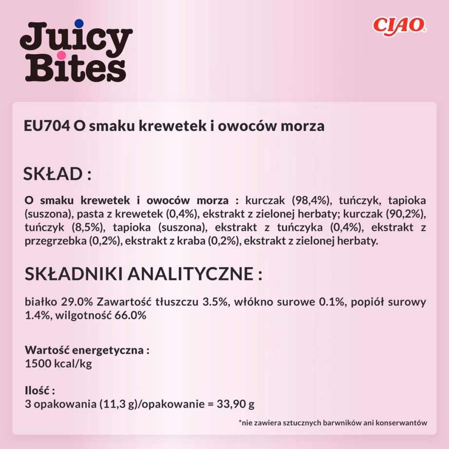 Kassimaius INABA Juicy Bites kreveti ja mereandidega, 54 g - 7