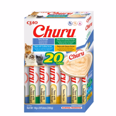 Kassimaitse INABA Churu tuunikala valikukarp, pasteet, 20 × 14 g