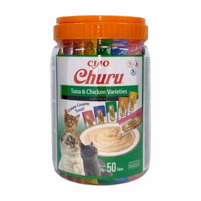 Kassi maius INABA Churu Varieties Chicken and tuna, pasta, 50 × 14 g
