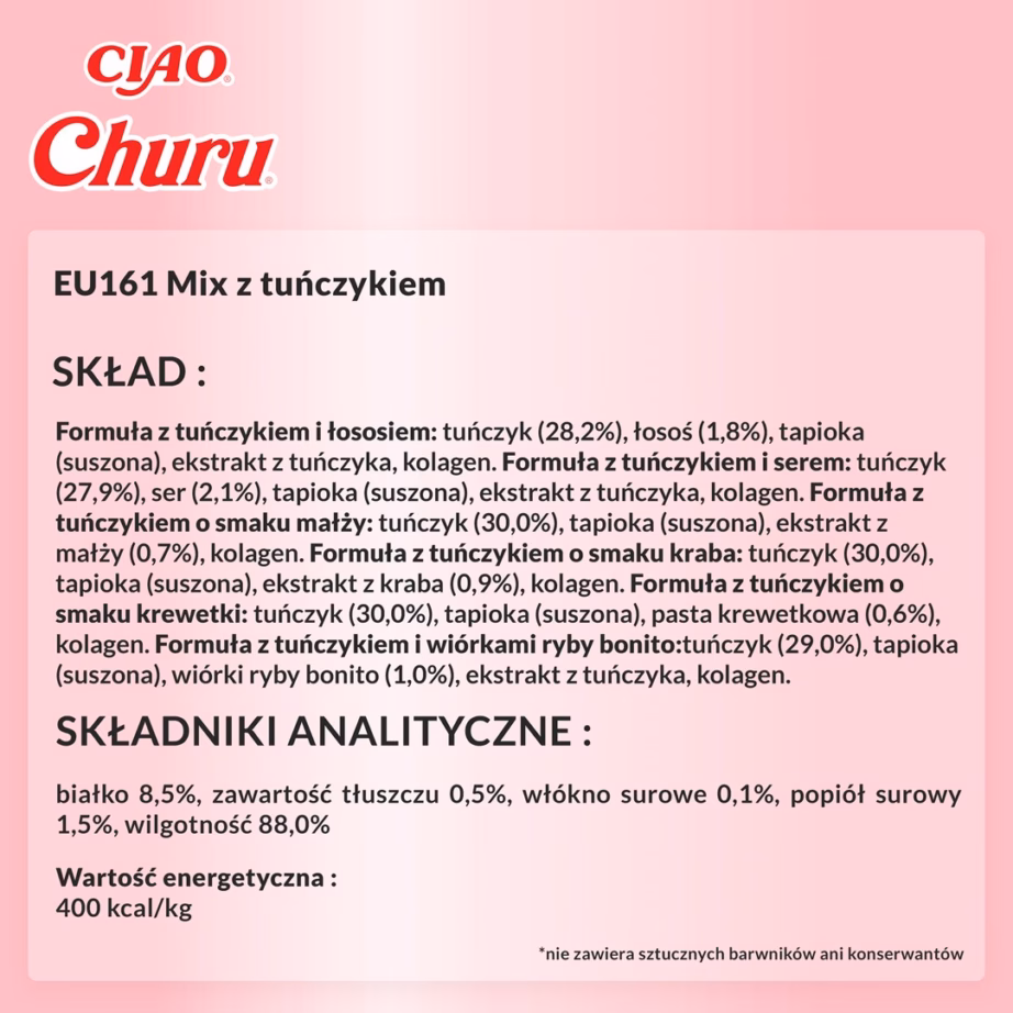Kassimaiused INABA Churu Variety Box Tuna, tuunikalapasta, 60 × 14 g - 3